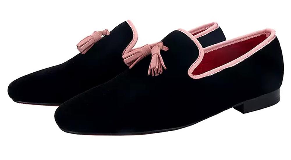 santimon Mens Tassel Loafers Dress Slip On Shoes