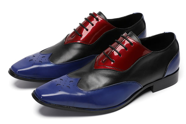 Santimon Mens Three Tone Halloween Casual Oxfords