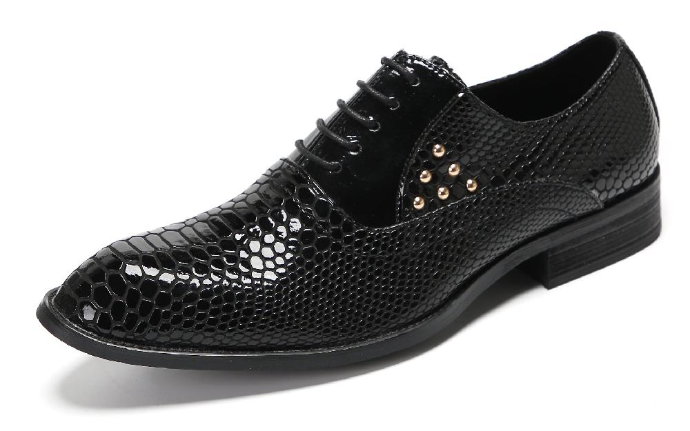 santimon Mens Tuxedo Business Casual Shoes Oxfords