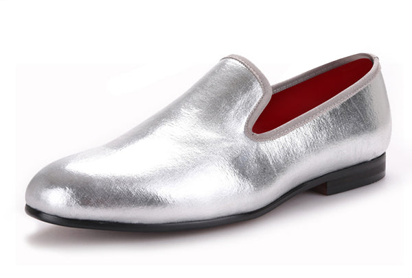 Santimon Mens Velvet Penny Loafers Luxury Shoes