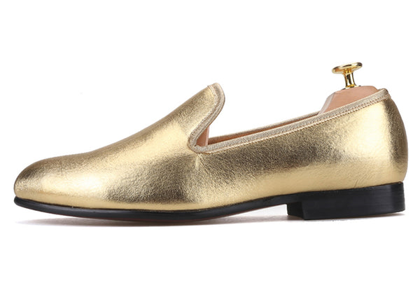 Santimon Mens Velvet Penny Loafers Luxury Shoes