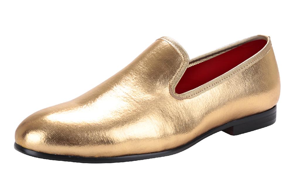 santimon Mens Velvet Penny Loafers Luxury Shoes