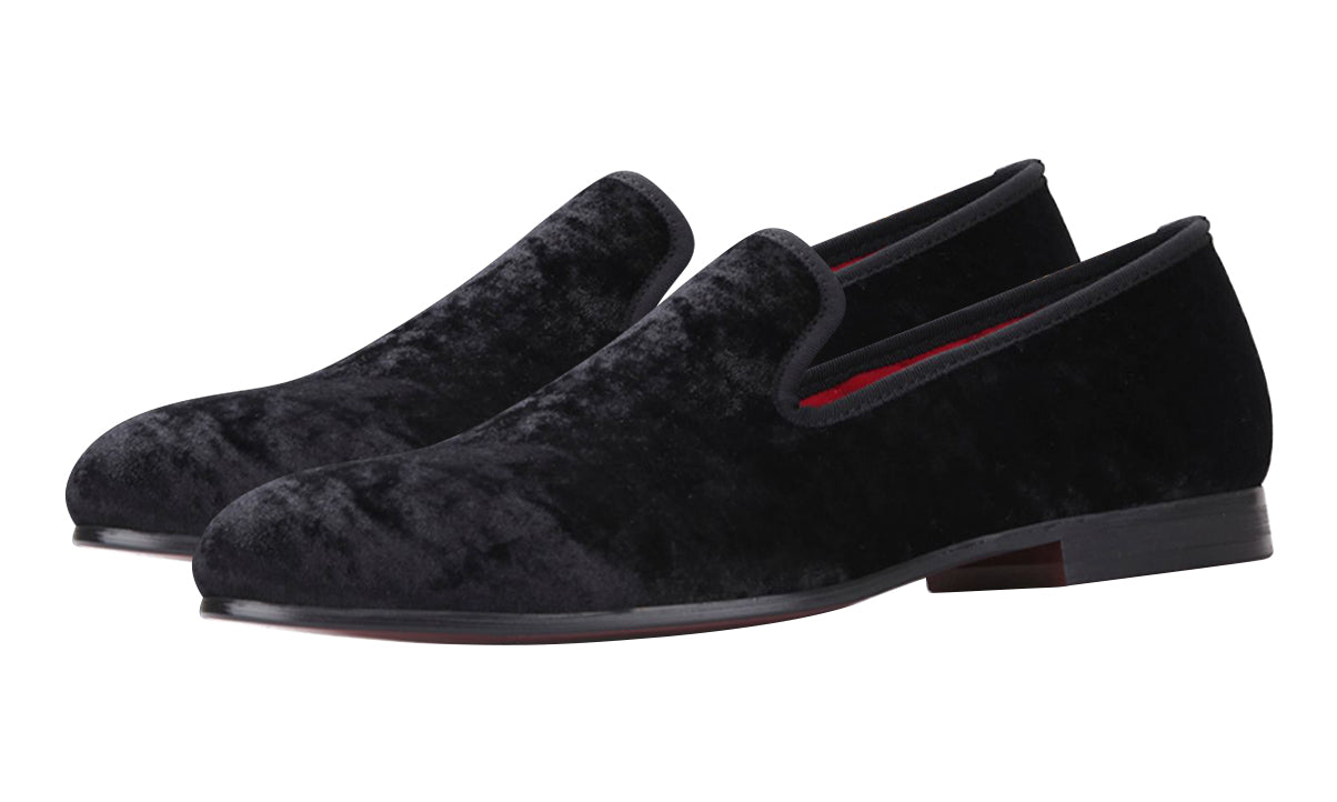 santimon Mens Velvet Penny Loafers Slip On Shoes
