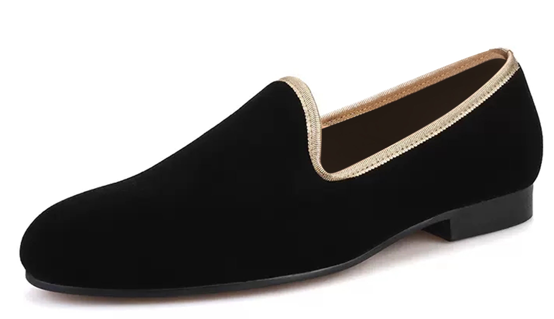 santimon Mens Velvet Slip On Penny Loafers