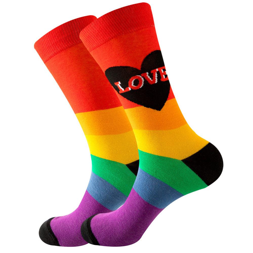 santimon Rainbow Cotton Socks 1 Pair Set