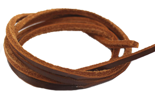 Santimon Square Leather Shoelaces - 1 Pair Pack YX-11