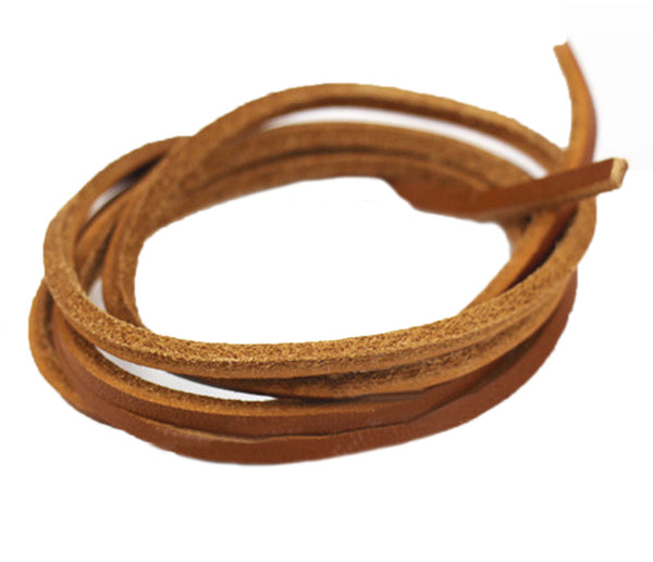 Santimon Square Leather Shoelaces - 1 Pair Pack YX-11