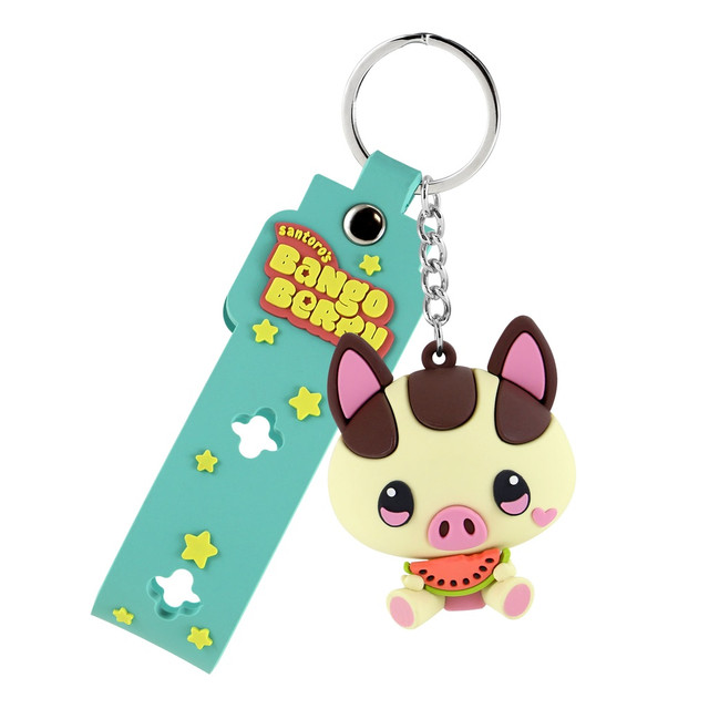 Santoro London Bangoberry - Character Keyring - Piggy Pig