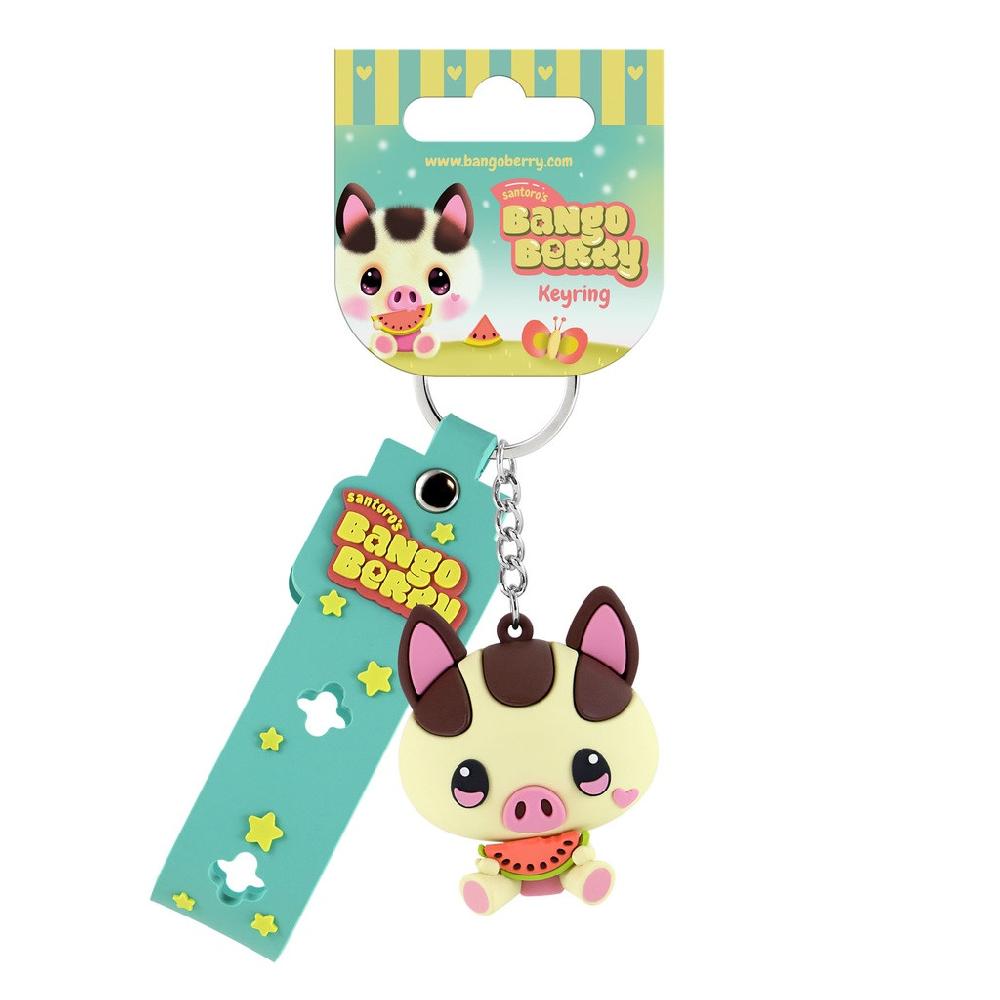 santoro london Bangoberry - Character Keyring - Piggy Pig