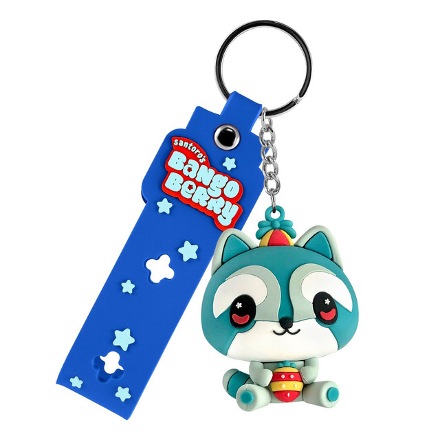 Santoro London Bangoberry - Character Keyring - Remy Raccoon