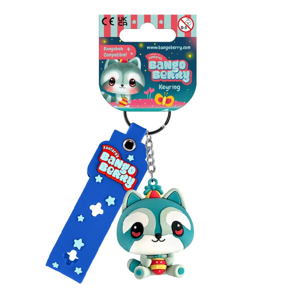 santoro london Bangoberry - Character Keyring - Remy Raccoon
