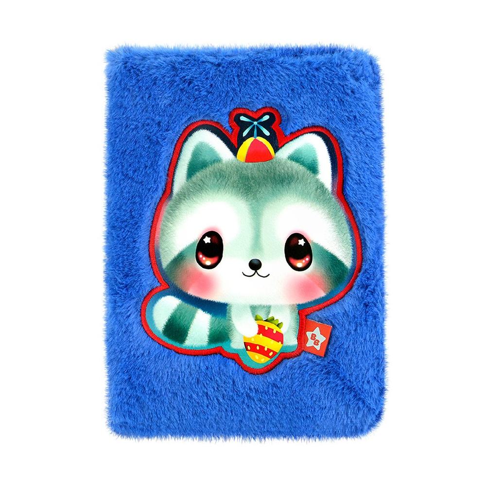 santoro london Bangoberry - Furry Notebook - Remy Raccoon