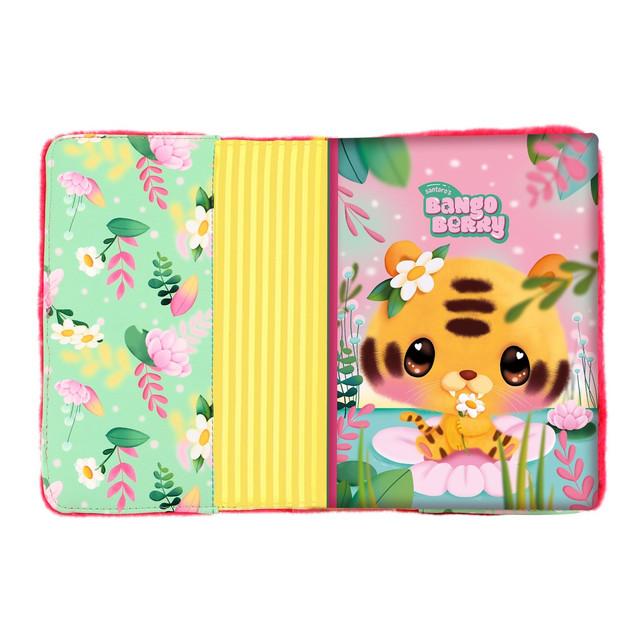 Santoro London Bangoberry - Furry Notebook - Tiggy Tiger