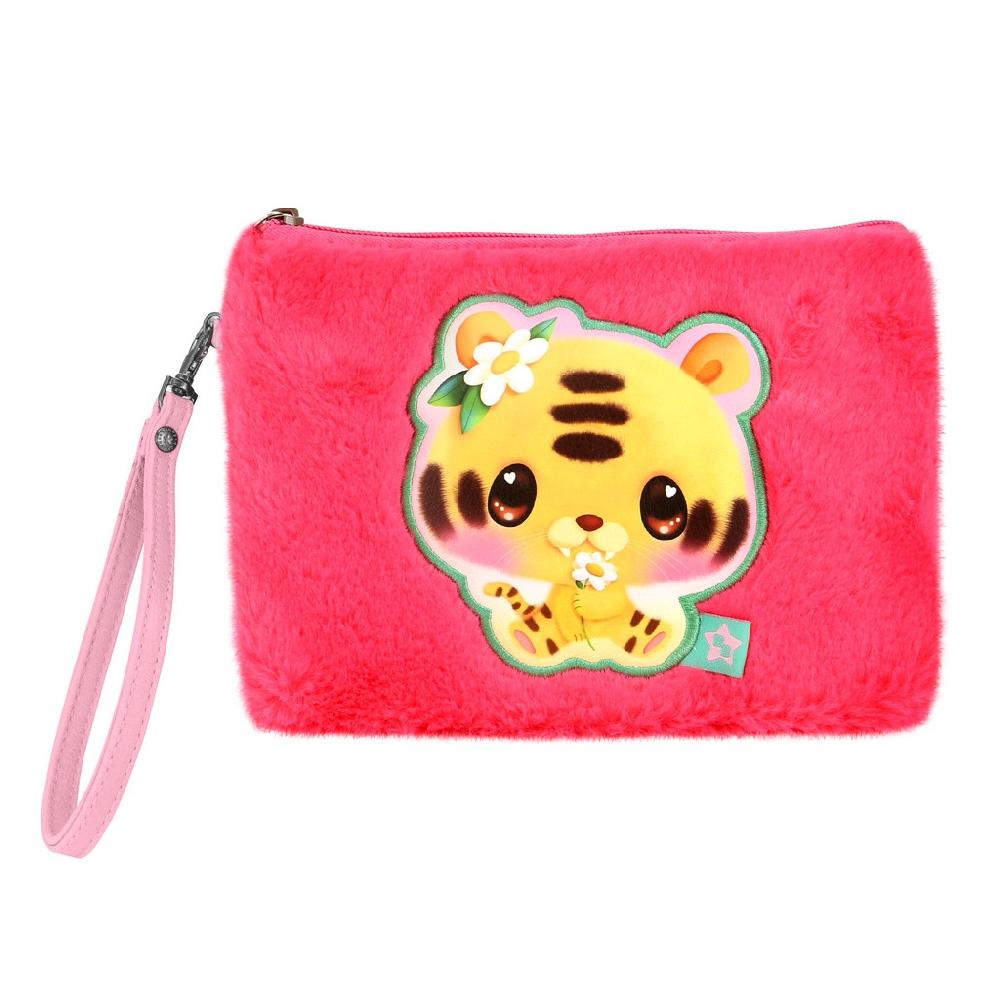 santoro london Bangoberry - Furry Pencil Case - Tiggy Tiger