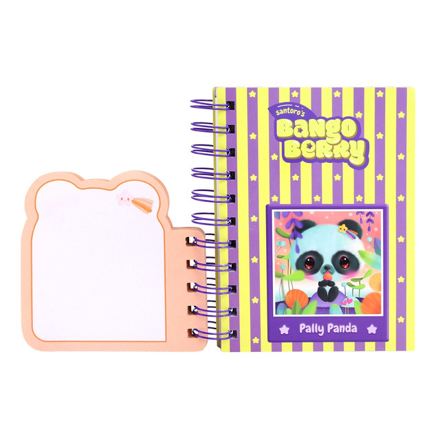 Santoro London Bangoberry - Layered Wirobound Notebook - Pally Panda