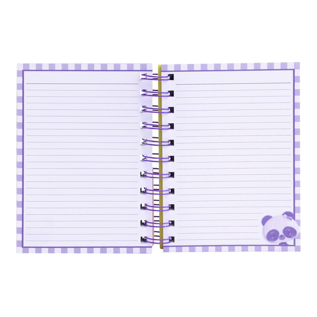 Santoro London Bangoberry - Layered Wirobound Notebook - Pally Panda
