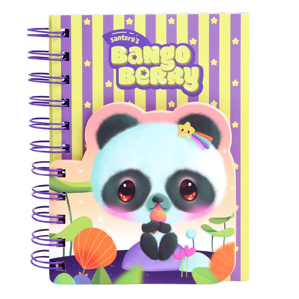 Santoro London Bangoberry - Layered Wirobound Notebook - Pally Panda