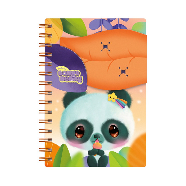 Santoro London Bangoberry - Notebook With Bangobobs - Pally Panda