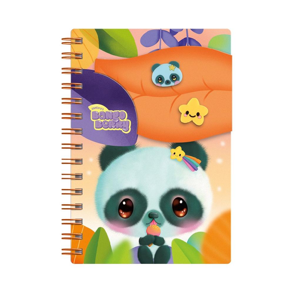 santoro london Bangoberry - Notebook with Bangobobs - Pally Panda