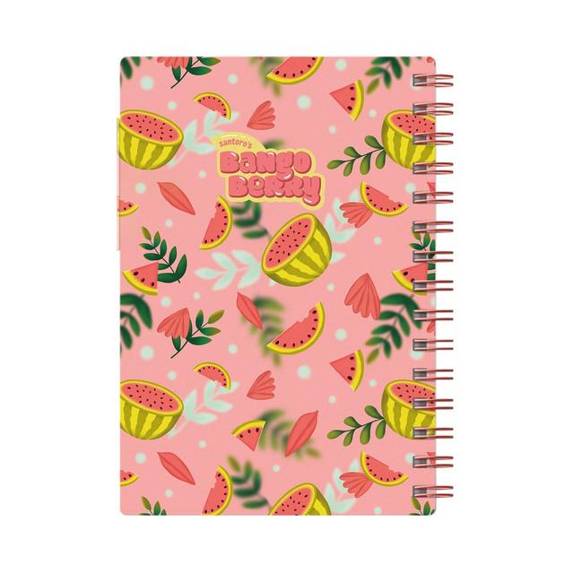 Santoro London Bangoberry - Notebook With Bangobobs - Piggy Pig