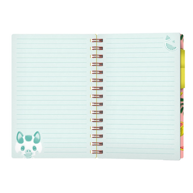 Santoro London Bangoberry - Notebook With Bangobobs - Piggy Pig