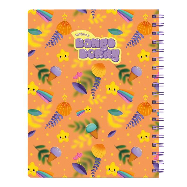 Santoro London Bangoberry - Notebook With Dividers And Bangobobs - Pally Panda