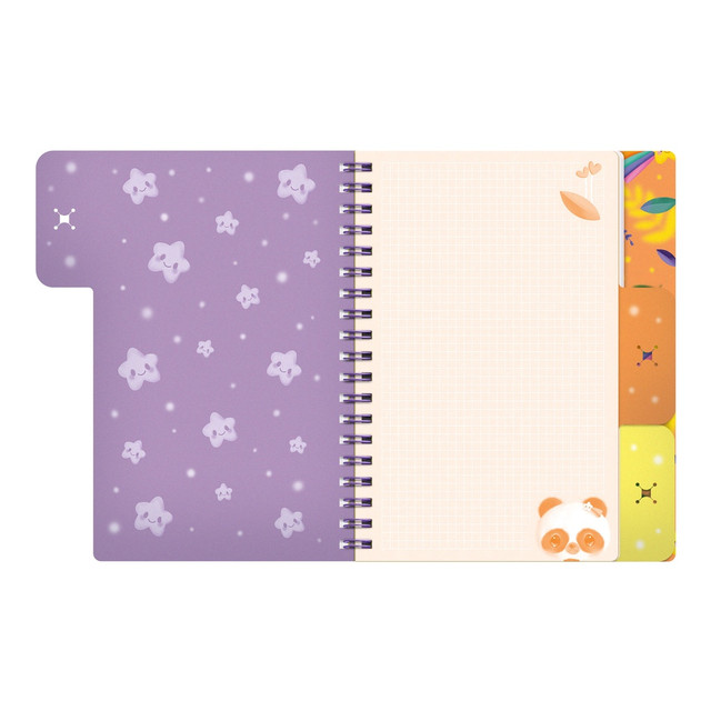 Santoro London Bangoberry - Notebook With Dividers And Bangobobs - Pally Panda