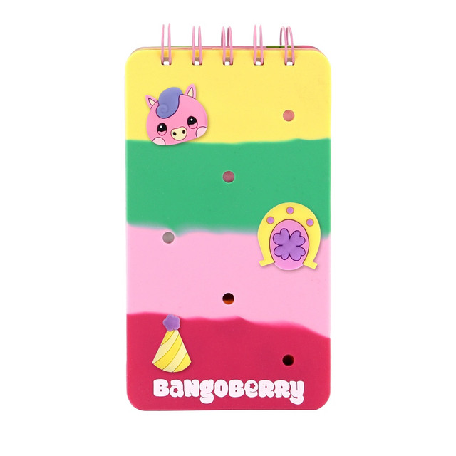 Santoro London Bangoberry - Notepad With Bangobobs - Pinky Pony