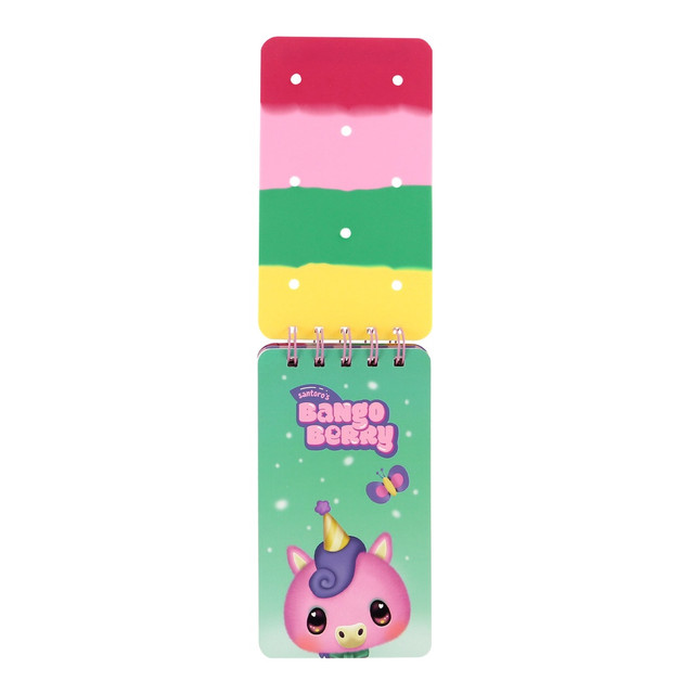 Santoro London Bangoberry - Notepad With Bangobobs - Pinky Pony