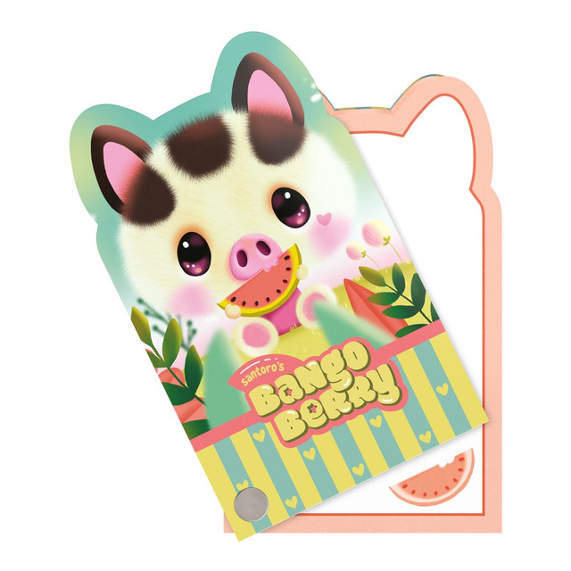 Santoro London Bangoberry - Pocket Notebook - Piggy Pig