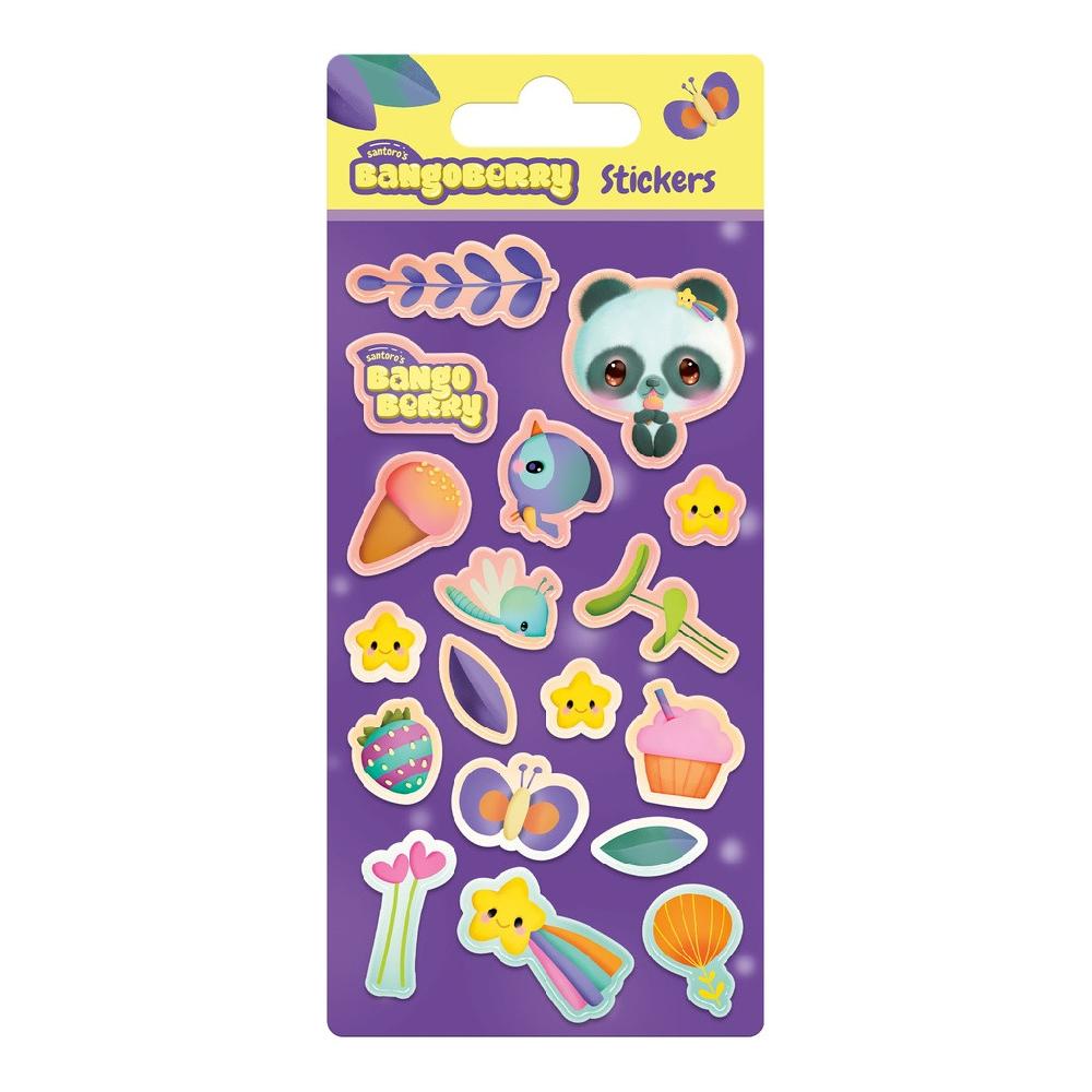 santoro london Bangoberry - Puffy Sticker Pack - Pally Panda
