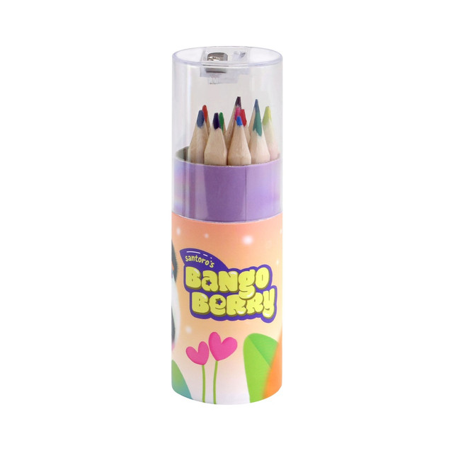 Santoro London Bangoberry - Set Of 12 Colouring Pencils With Sharpener - Pally Panda