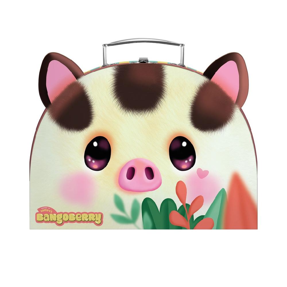 santoro london Bangoberry - Small Suitcase Box - Piggy Pig