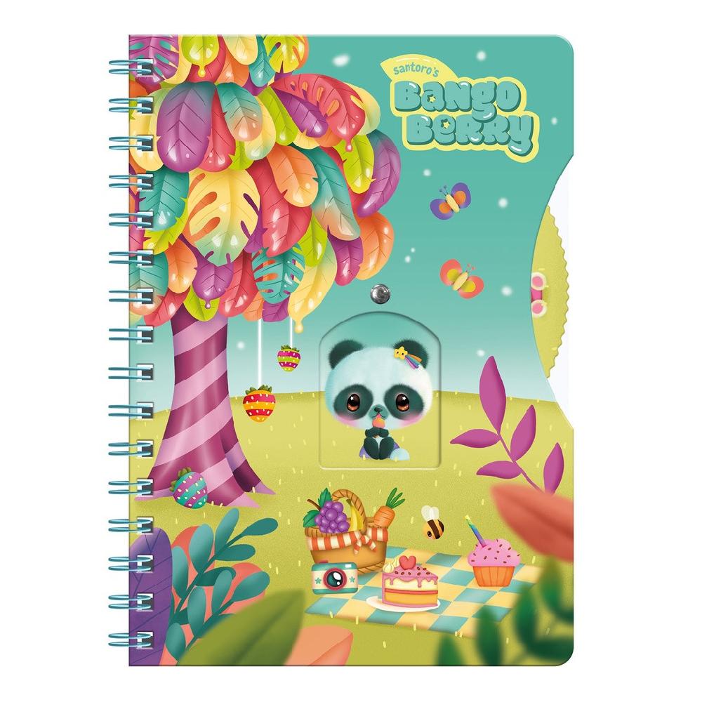 santoro london Bangoberry - Story Wheel Notebook - Picnic on the Hill