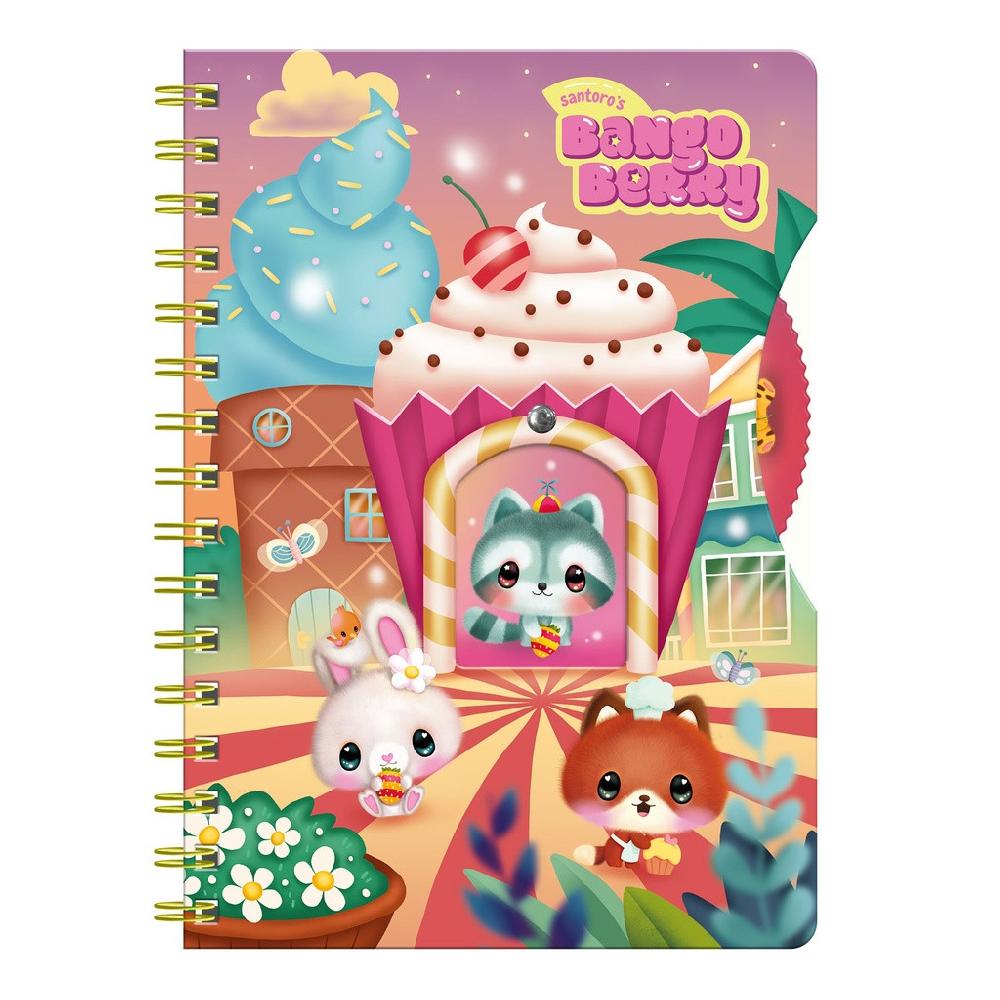 santoro london Bangoberry - Story Wheel Notebook - Sweet Summer
