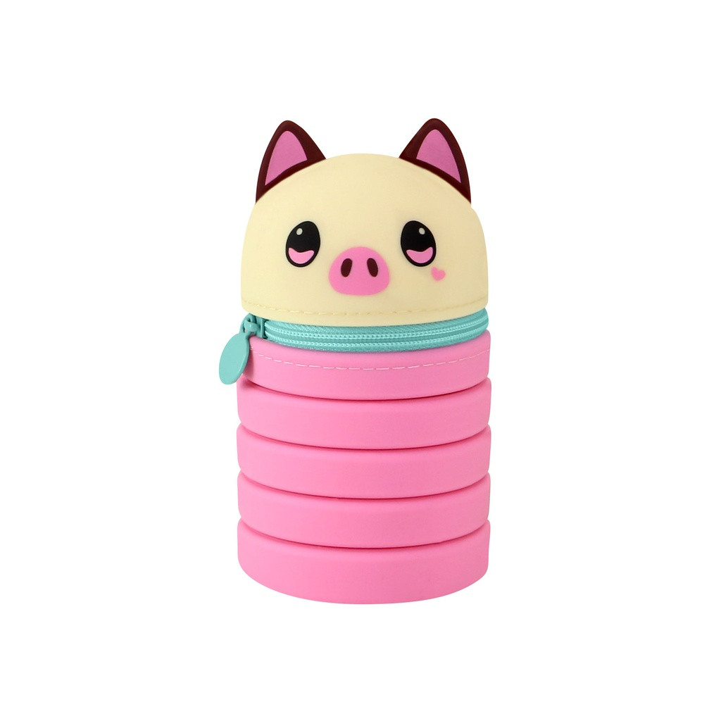 santoro london Bangoberry - Stretchy Pencil Case - Piggy Pig