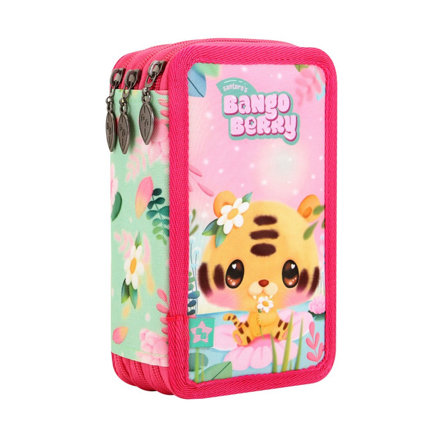 Santoro London Bangoberry - Triple Filled Pencil Case - Tiggy Tiger