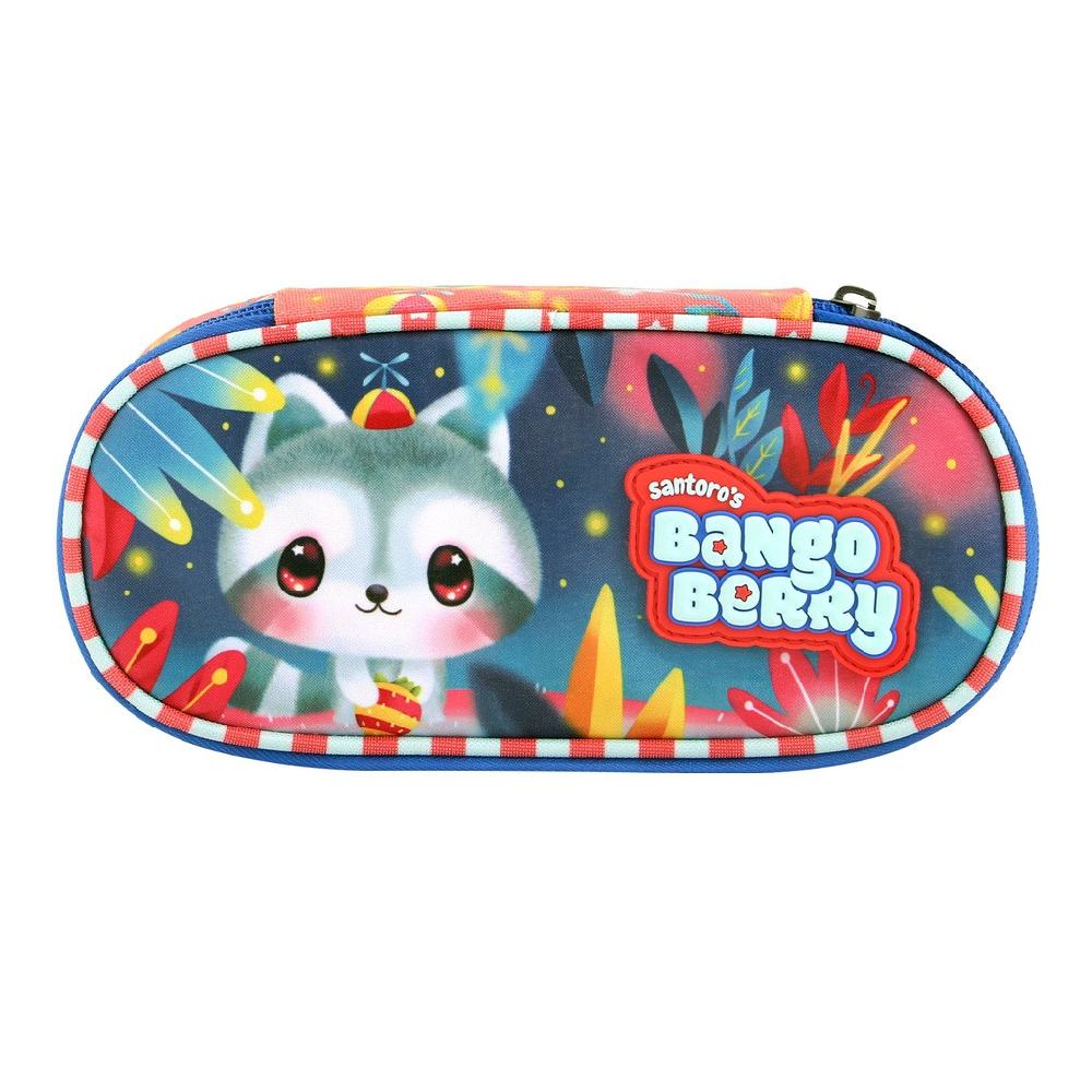 santoro london Bangoberry - Zip Around Pencil Case - Remy Raccoon