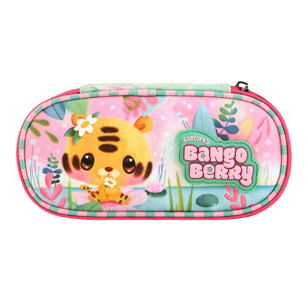 santoro london Bangoberry - Zip Around Pencil Case - Tiggy Tiger