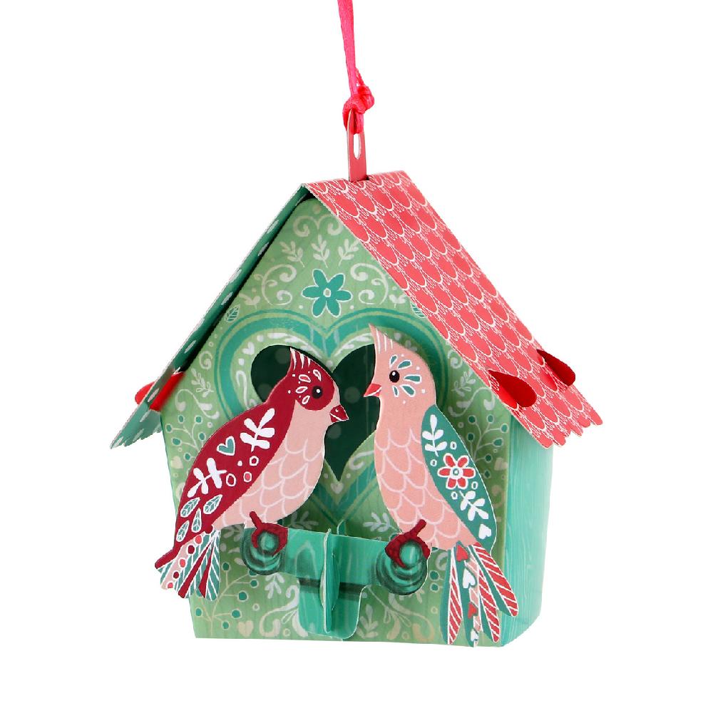 santoro london Chandeliers Cards - Bird House - Love Birds