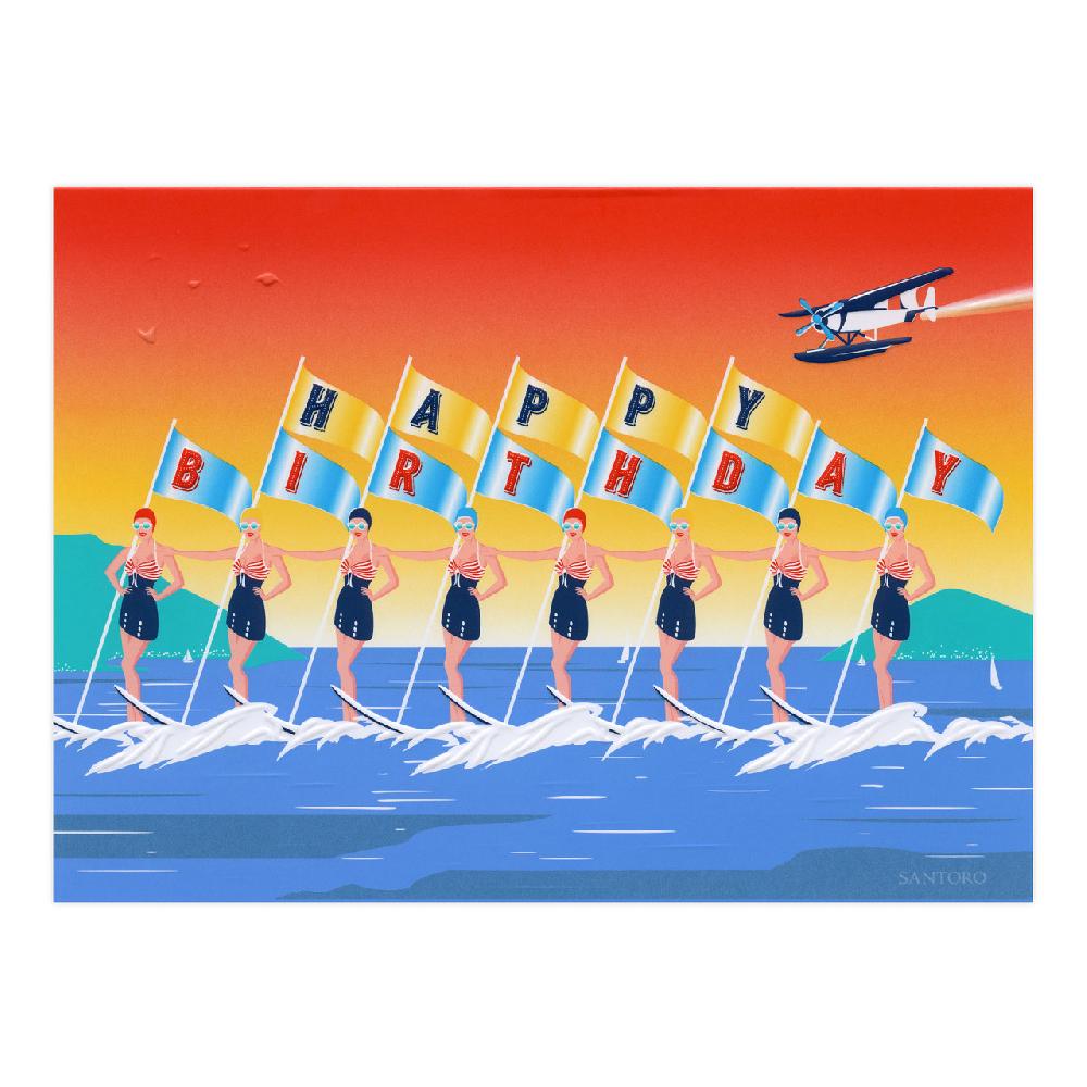 santoro london First Class Lounge - Happy Birthday - Greeting Card