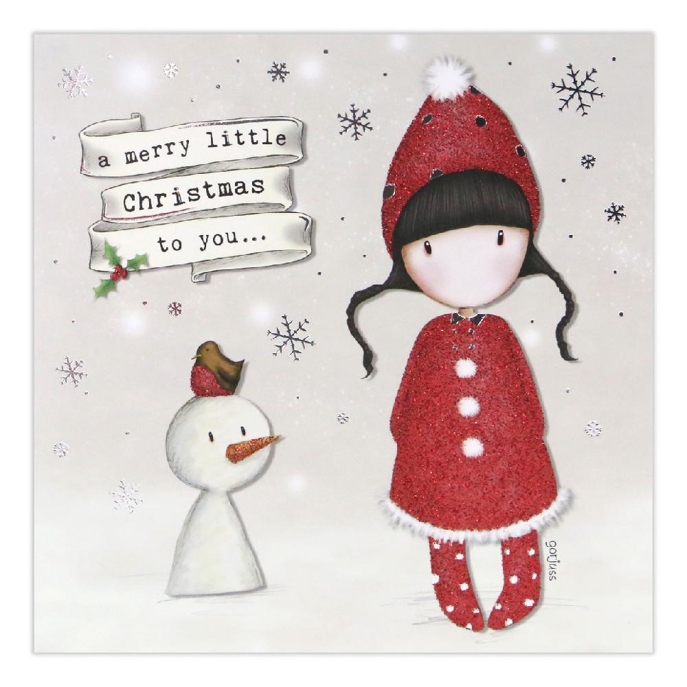santoro london Gorjuss Christmas Collection - A Merry Little Christmas To You (Snowman)