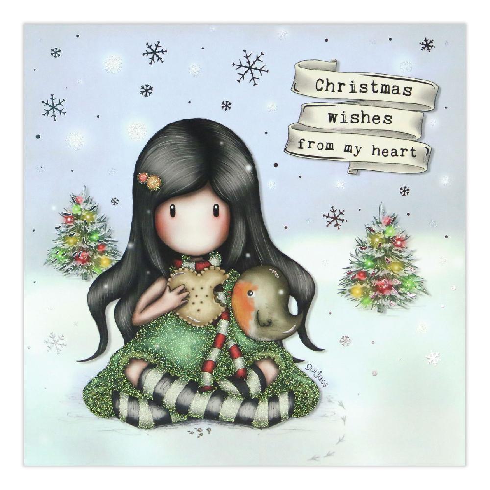 santoro london Gorjuss Christmas Collection - Christmas Wishes From My Heart (Christmas Friend)