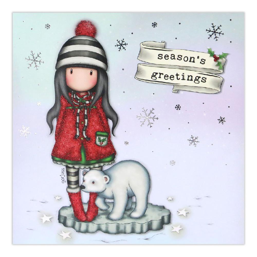 santoro london Gorjuss Christmas Collection - Season's Greetings (Polar)