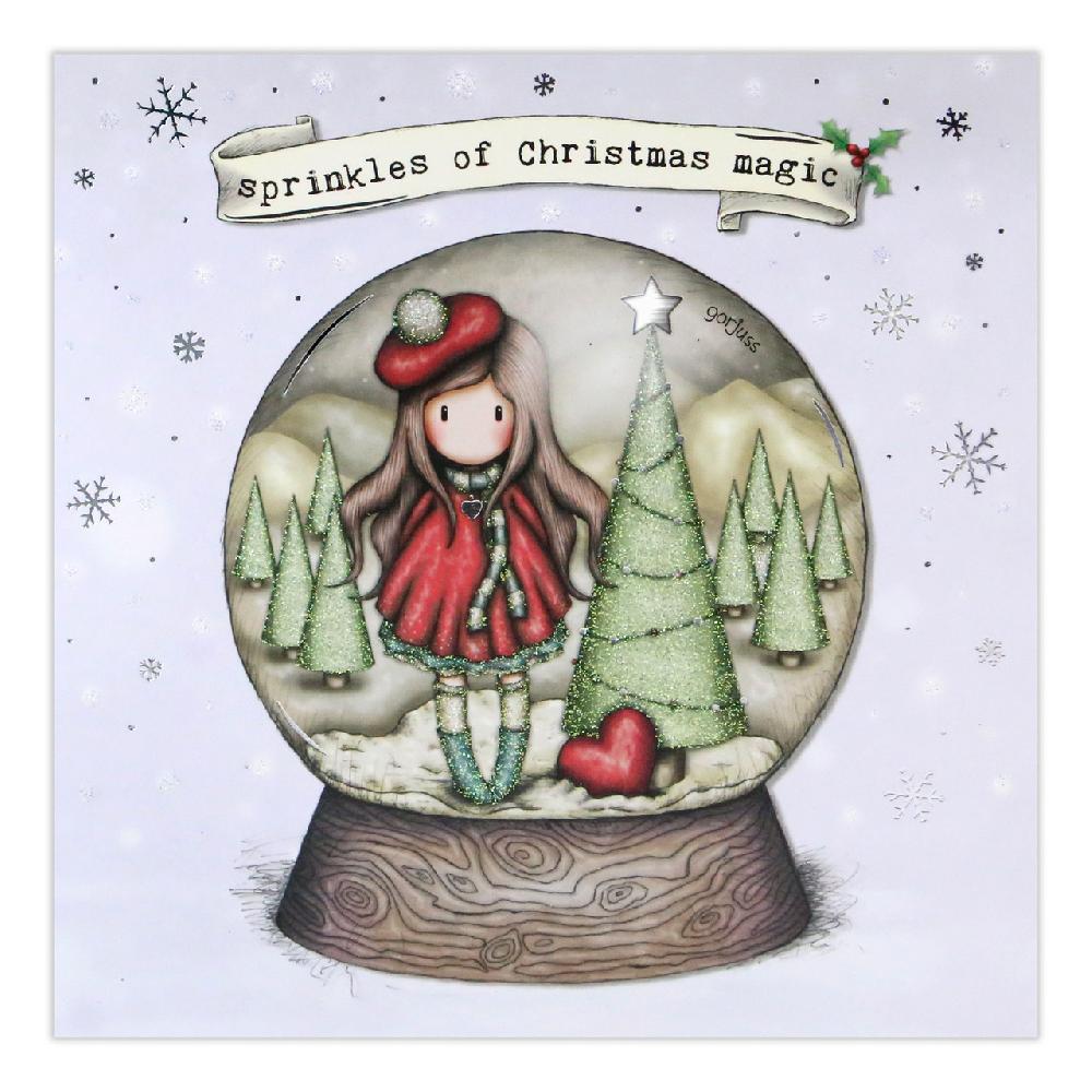 santoro london Gorjuss Christmas Collection - Sprinkles Of Christmas Magic (Snowglobe)