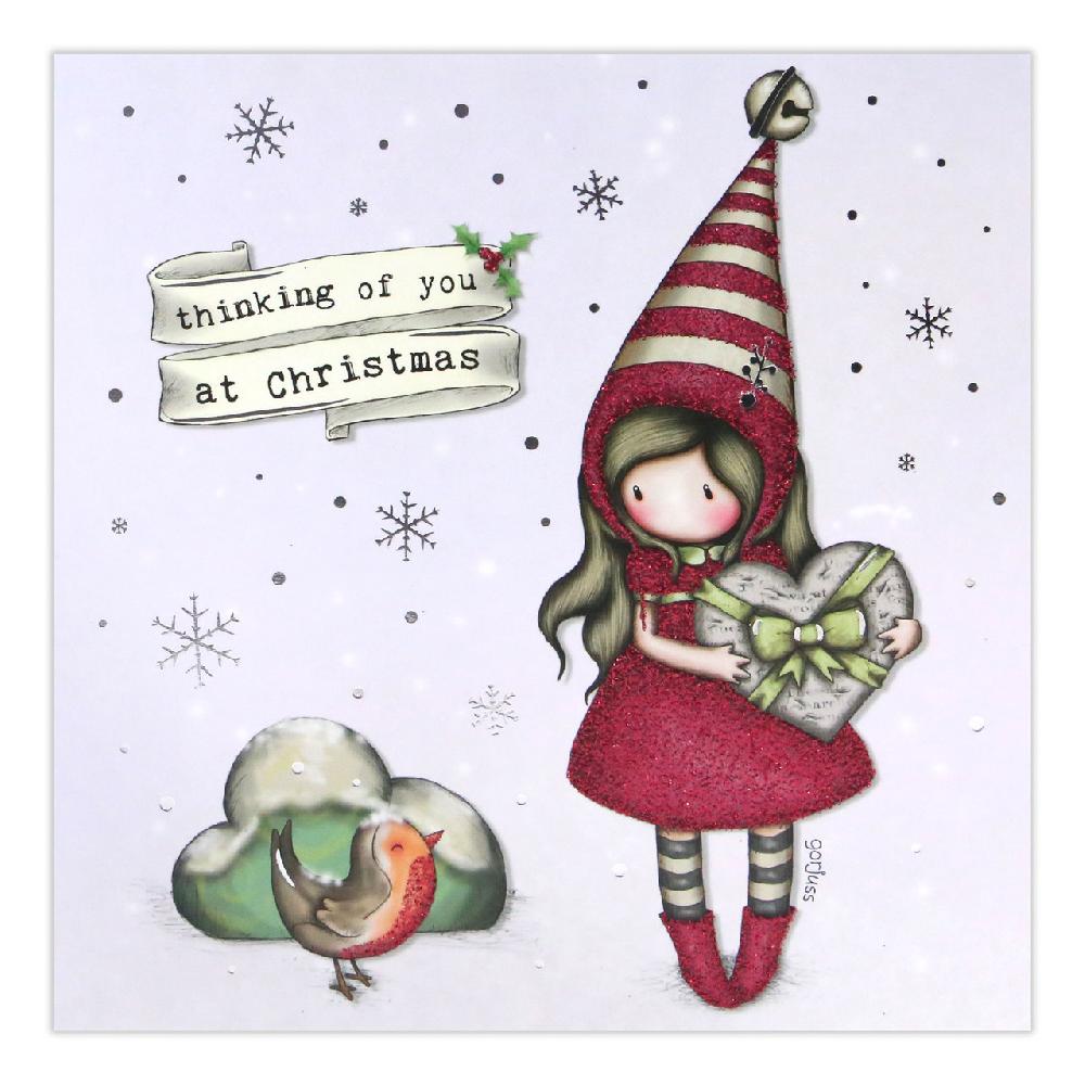 santoro london Gorjuss Christmas Collection - Thinking Of You At Christmas (Pixie)