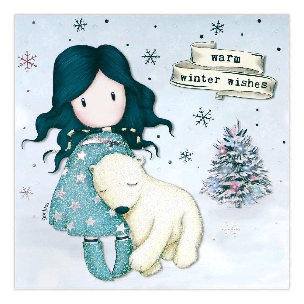 santoro london Gorjuss Christmas Collection - Warm Winter Wishes (Polar Bear)