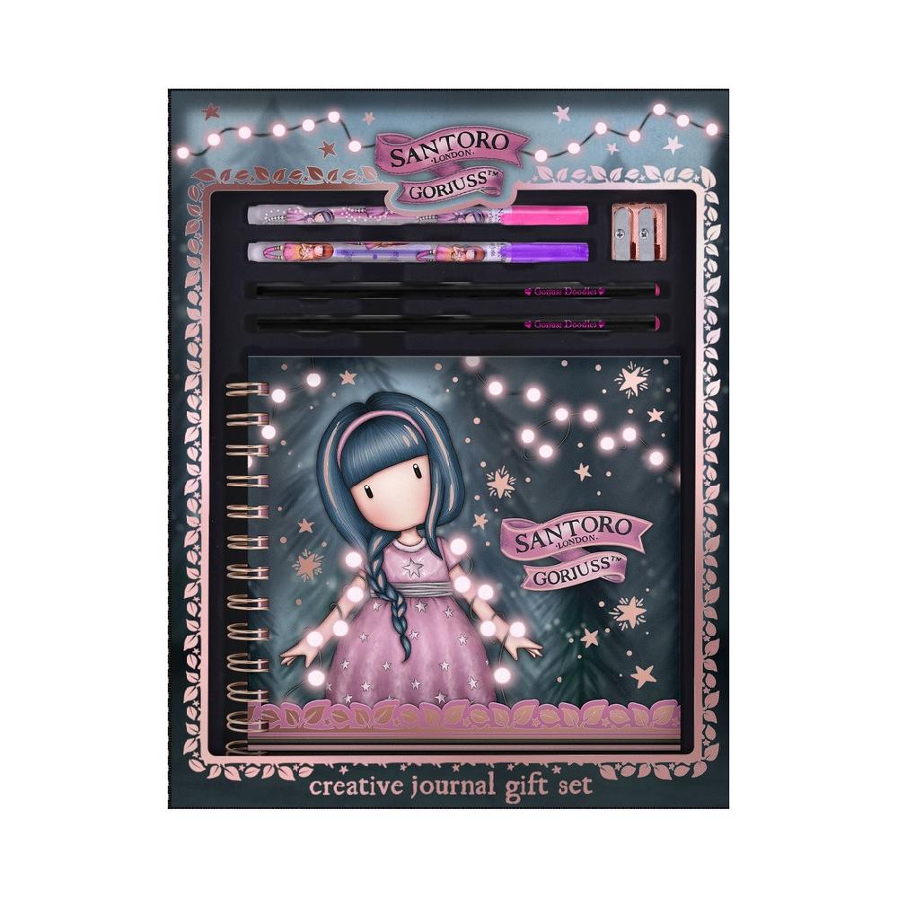 santoro london Gorjuss - Creative Journal Gift Set - Fairy Dusk