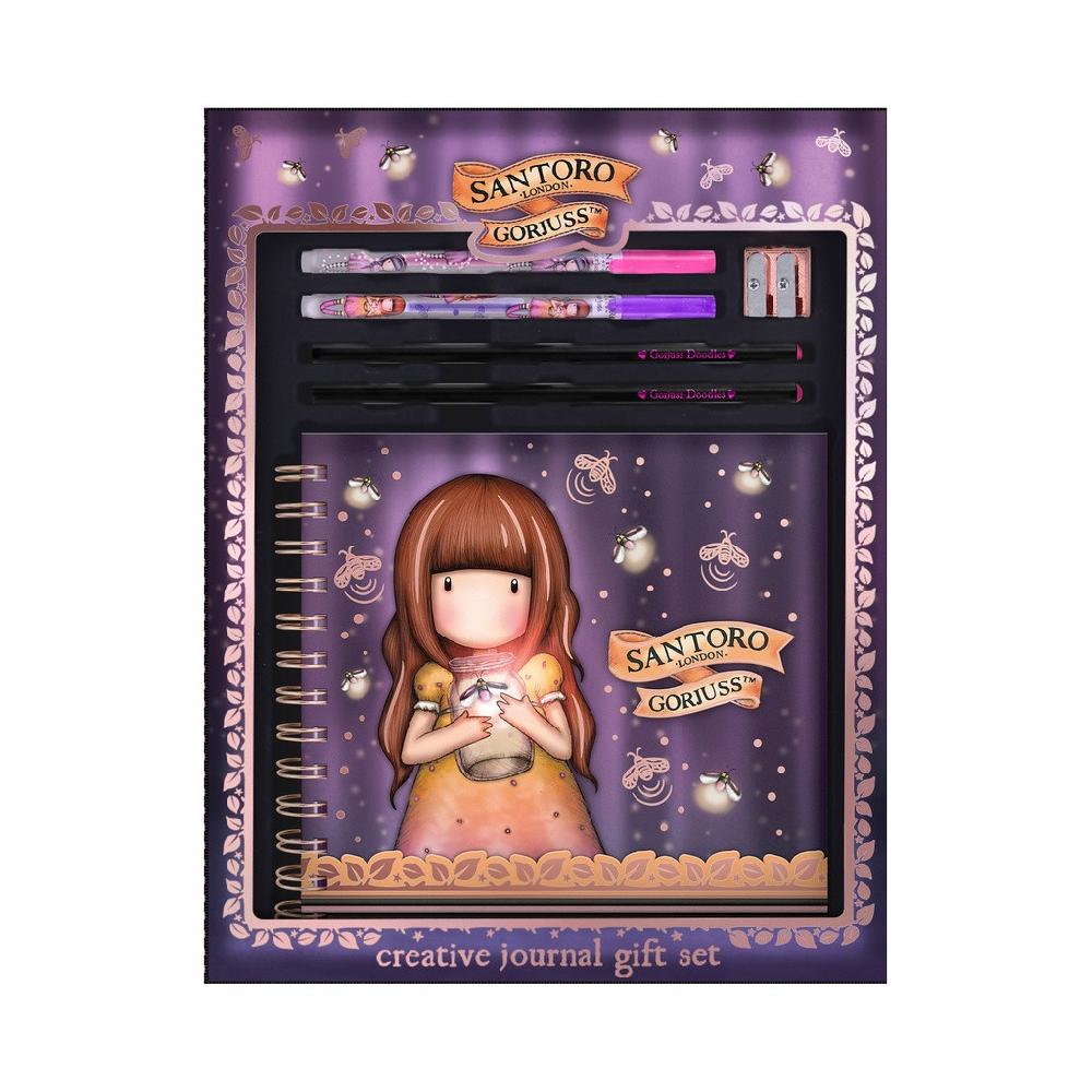 santoro london Gorjuss - Creative Journal Gift Set - Firefly Dawn