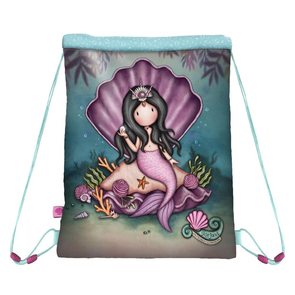 santoro london Gorjuss - Drawstring Bag - The World Is Your Oyster